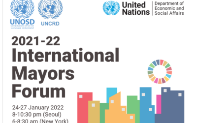 国際連合持続可能開発事務所(UNOSD)主催の「国際市長フォーラム」に参加し、SDGs自発的自治体レビューについて議論しました