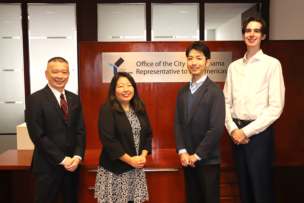 Office of the City of Yokohama Representative to the Americas Staff: Ken Akaoka, Akiko Tawarada-Axe, Toshikazu Yazawa, Nikolai Muth