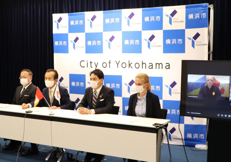 Yokohama City in Japan and Odesa City in Ukraine