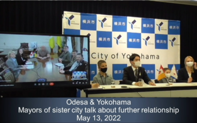 Mayor Trukhanov of Odesa and Mayor Yamanaka of Yokohama meet to discuss further partnerships