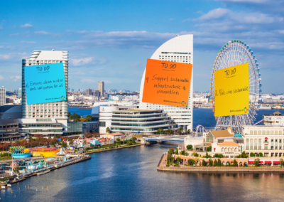Yokohama World's To Do List Buildings 6. Ensure clean water and sanitation for all 9. Support sustainable infrastructure and innovation 11. Make cities sustainable