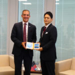 Yokohama Los Angeles Mayors Meeting Takeharu Yamanaka Eric Garcetti