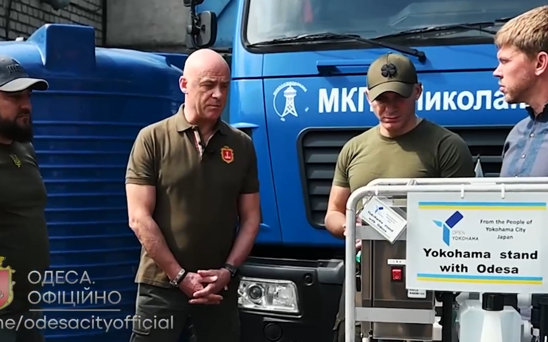 Ukraine’s water supply disruptions alleviated with water purifiers from Yokohama