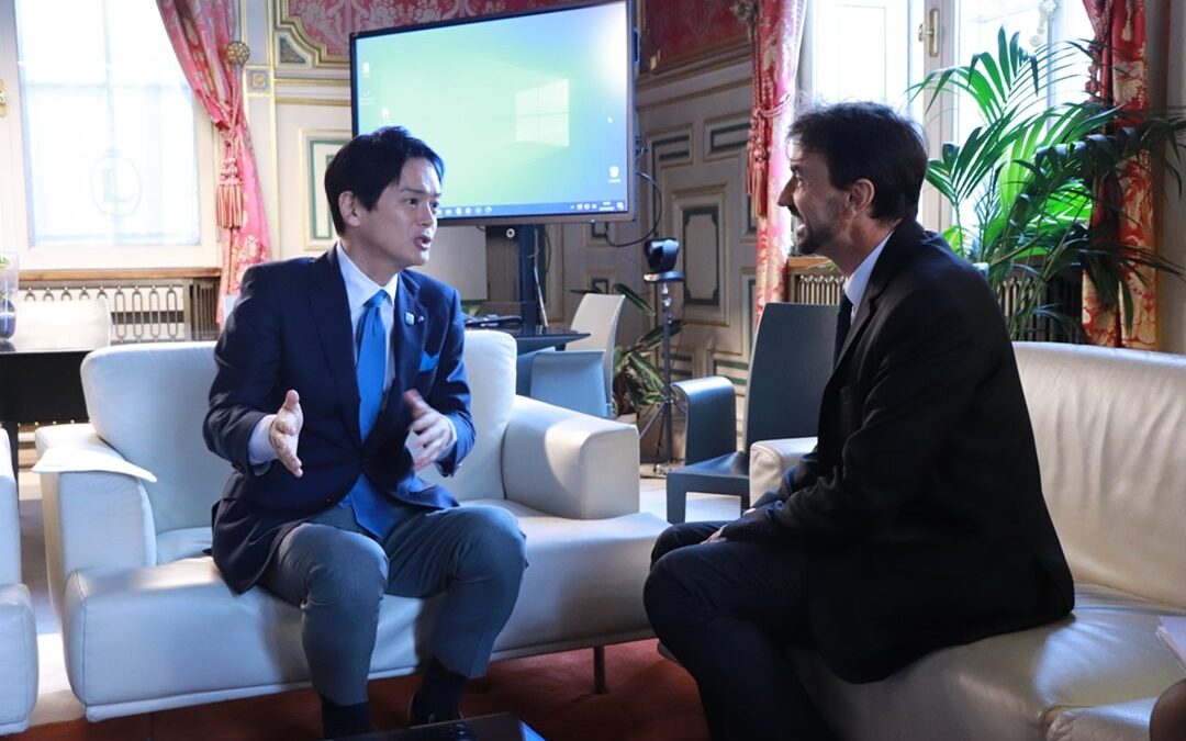 Yokohama Mayor Takeharu Yamanaka visited France. Through top-level meetings with the sister city Lyon, Lyon-Metropole, the City of Paris, the OECD, and others, cooperation in a wide range of areas, especially in the decarbonization field, was confirmed